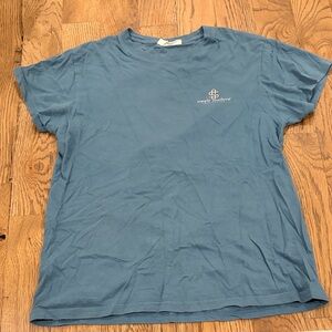 Simply Southern Gray Tee with Gold Logo